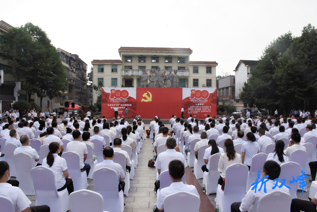 双峰举行“光荣在党50年”纪念章颁发 暨新党员入党宣誓仪式
