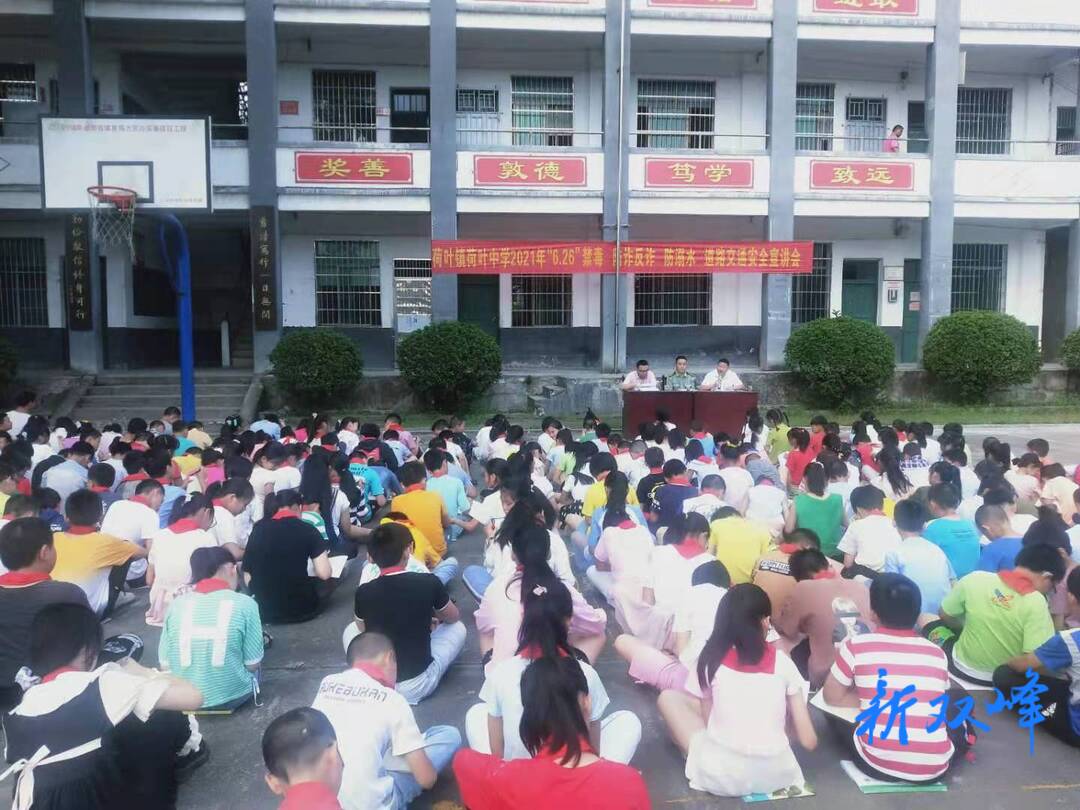 荷叶镇开展“6.26”国际禁毒日暨安全生产集中宣传活动