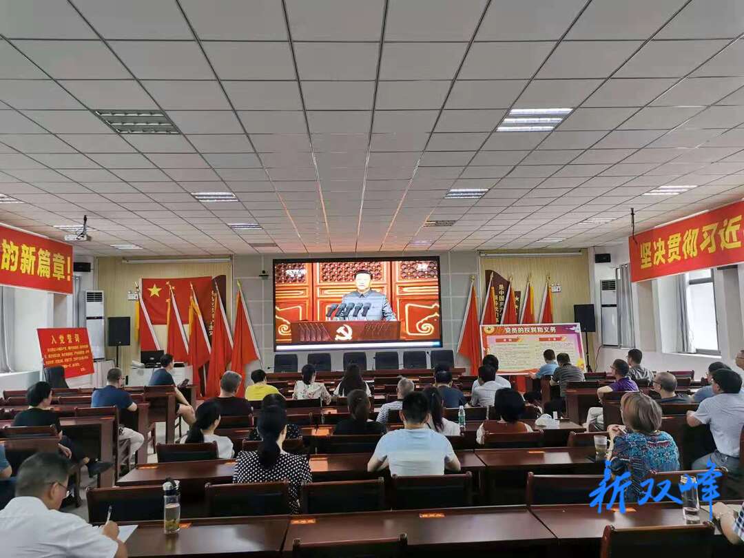 双峰一中组织收看庆祝中国共产党成立100周年大会