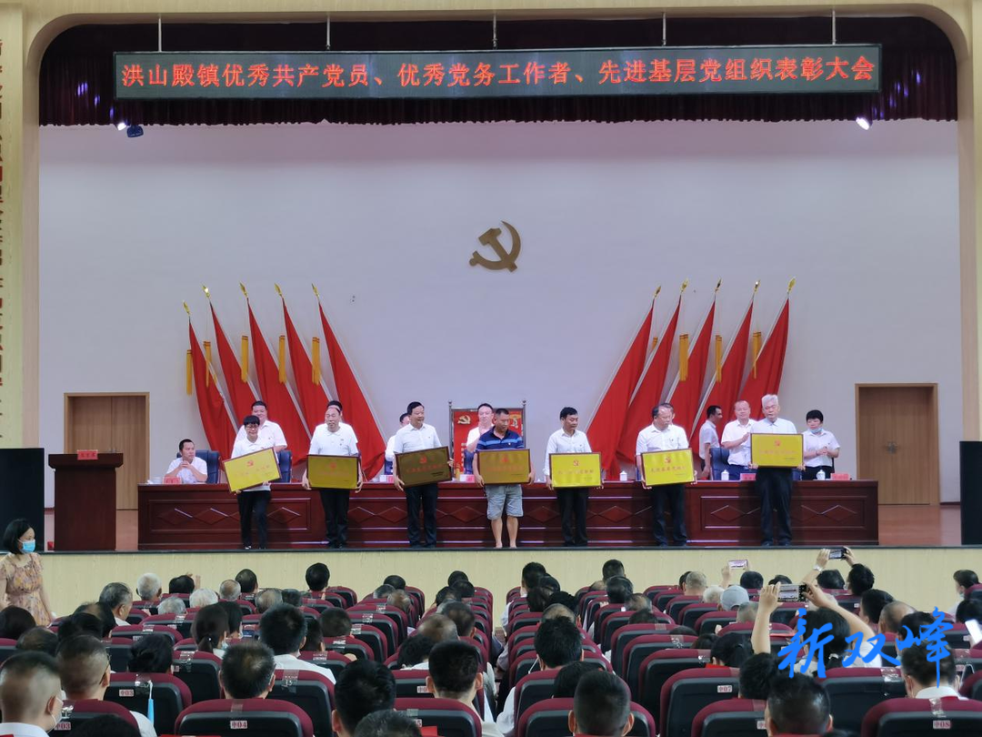 洪山殿镇举行庆祝建党一百周年暨“七一”表彰大会