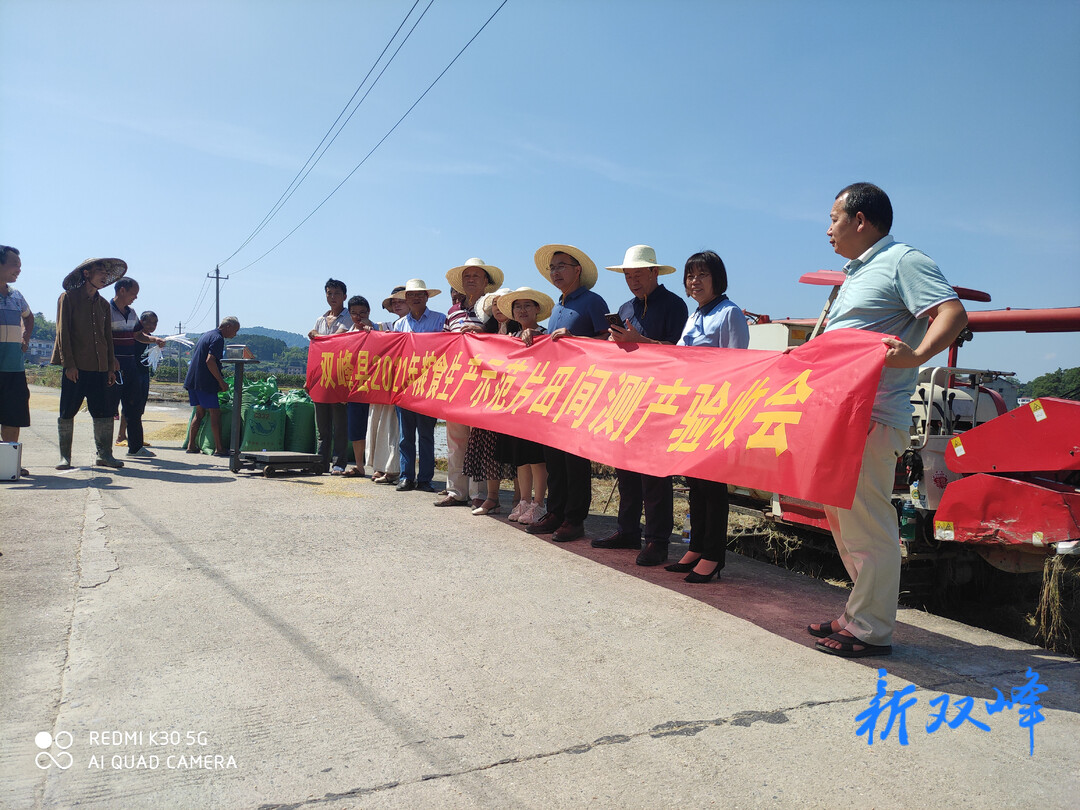 荷叶镇早稻喜获丰收