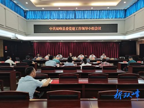 彭石清主持召開中共雙峰縣委黨建工作領導小組會議