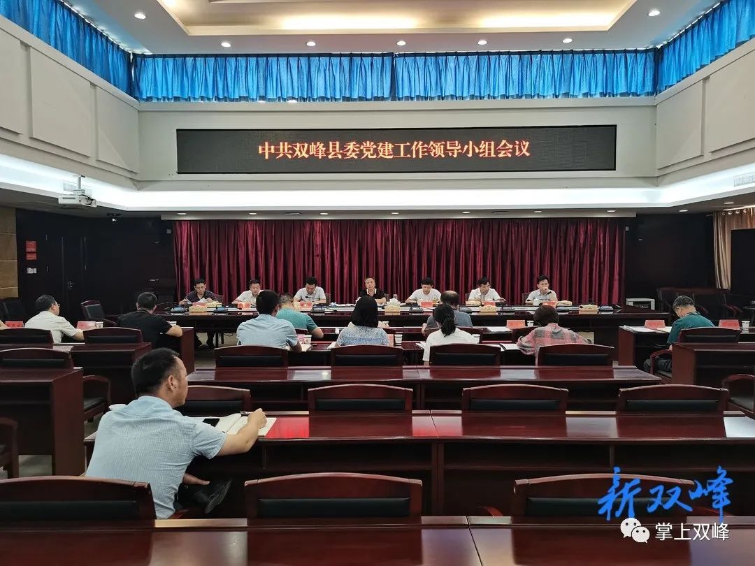 彭石清主持召开中共双峰县委党建工作领导小组会议