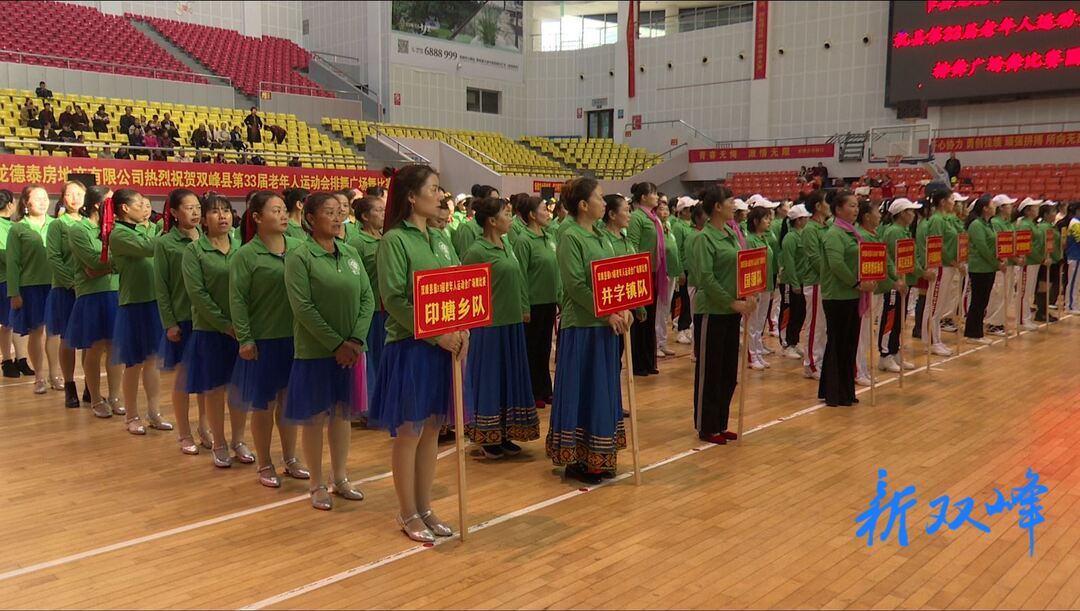 双峰举办第33届老年人运动会“龙德泰”排舞广场舞比赛