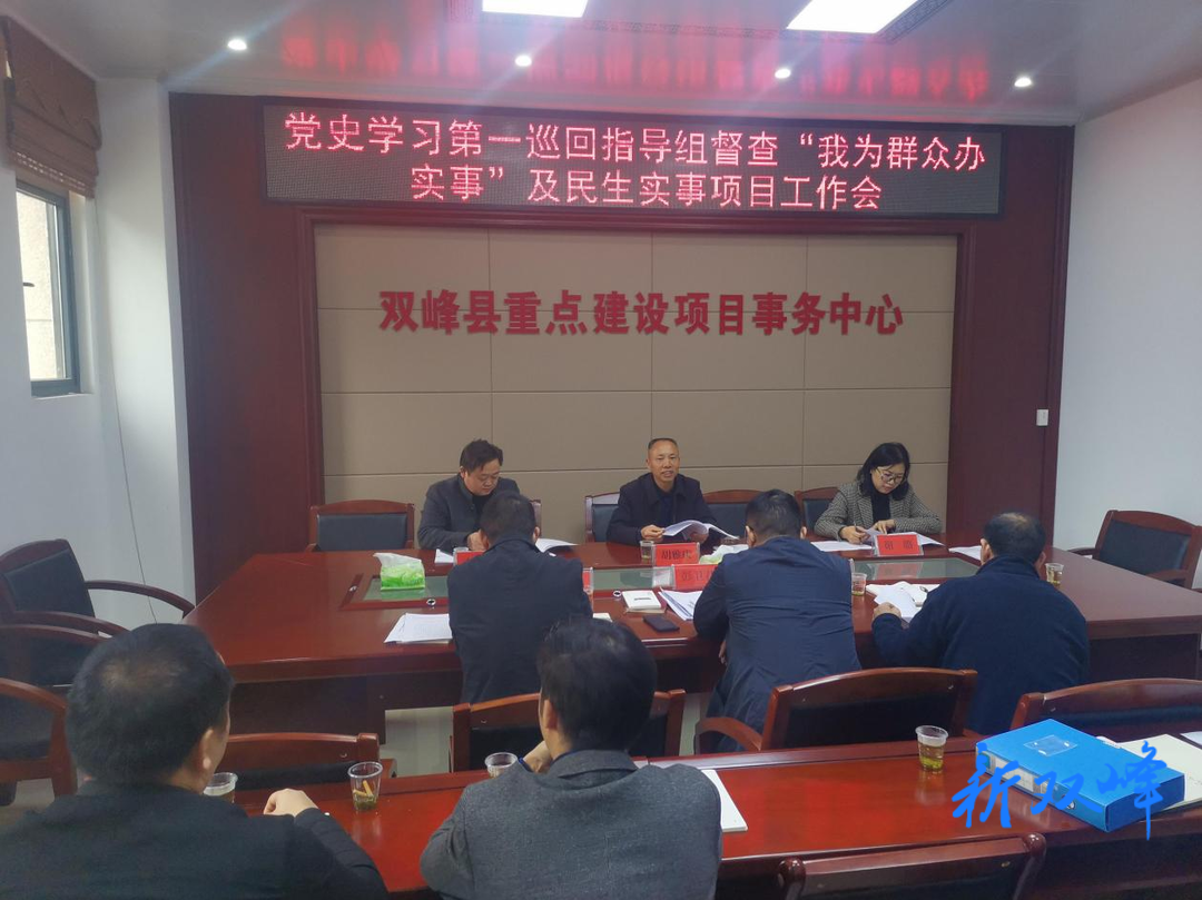 县委党史学习第一巡回指导组督查县重点建设项目事务中心开展“我为群众办实事”及民生实事项目工作