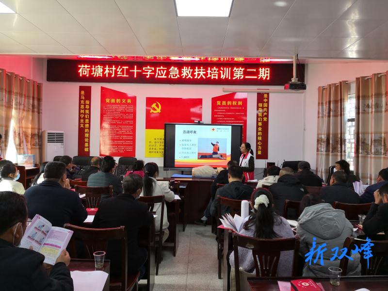 我为群众办事实事——县红十字会到荷叶镇开展应急救护培训