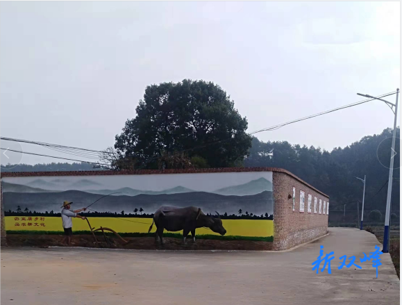 荷叶镇：墙体彩绘扮靓美丽乡村