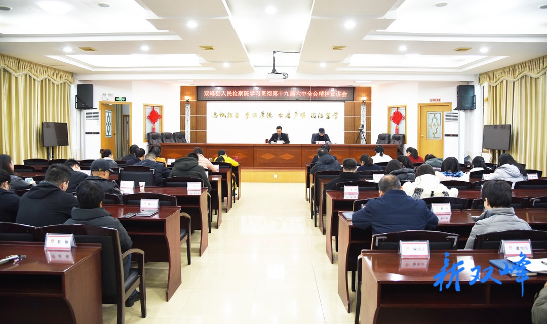 双峰县人民检察院学习贯彻党的十九届六中全会精神