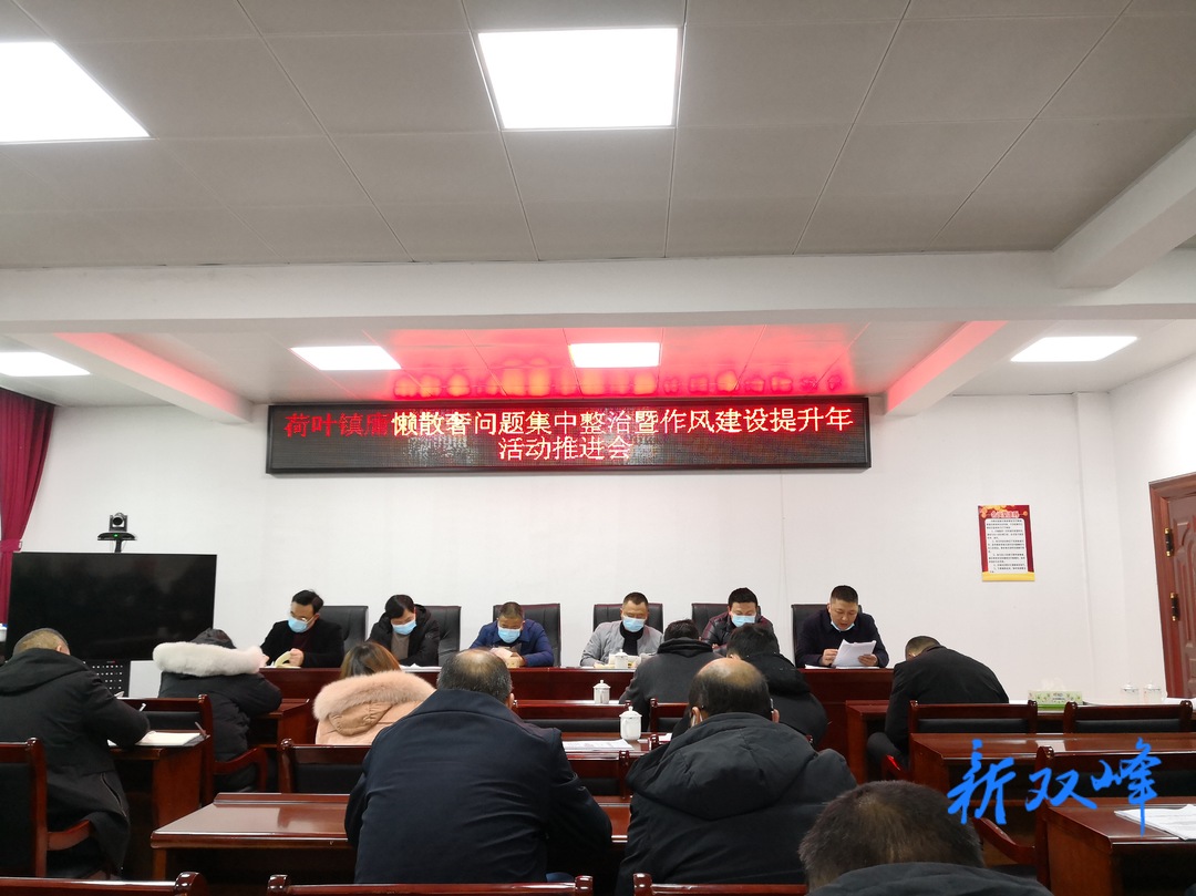 荷叶镇：积极作为  力戒“庸懒散奢”
