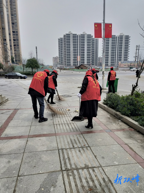 双峰县民政局开展市容环境大扫除活动