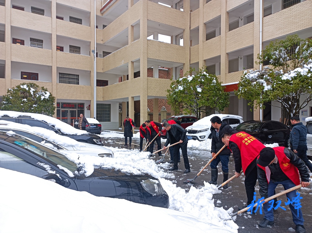 沙塘乡:抗击冰雪保平安
