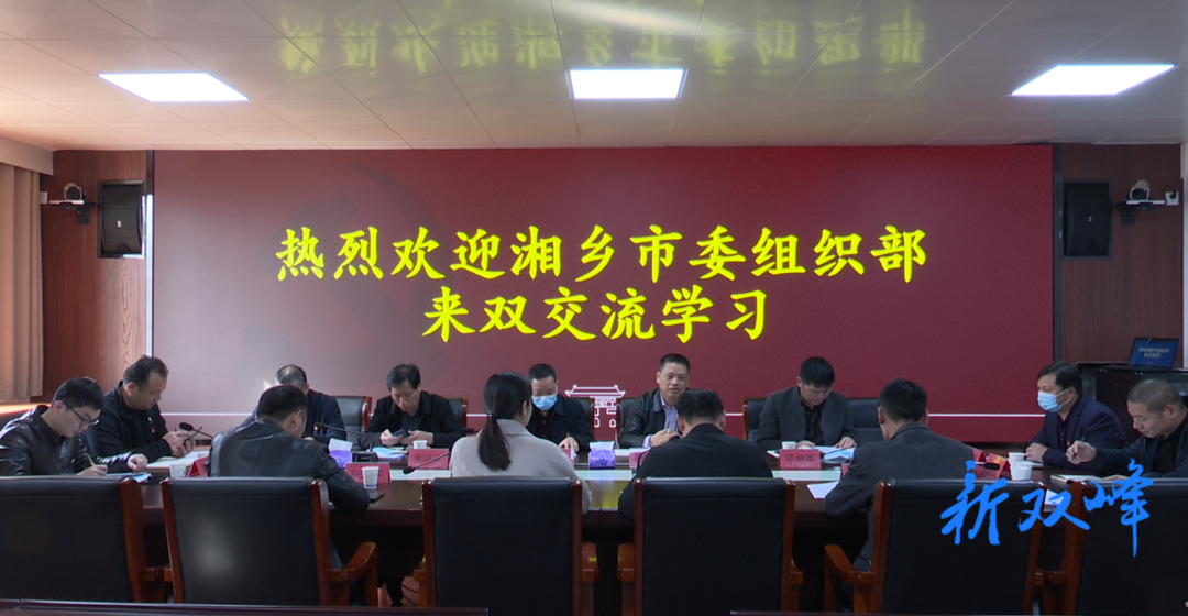 湘乡市来双峰就村干部管理等工作考察学习