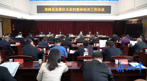 双峰召开发展壮大农村集体经济工作会议