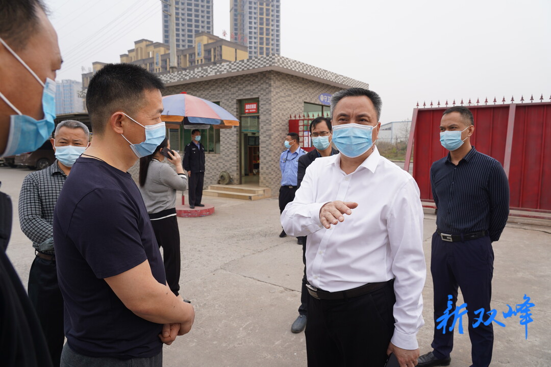 彭石清督查高新区企业疫情防控工作