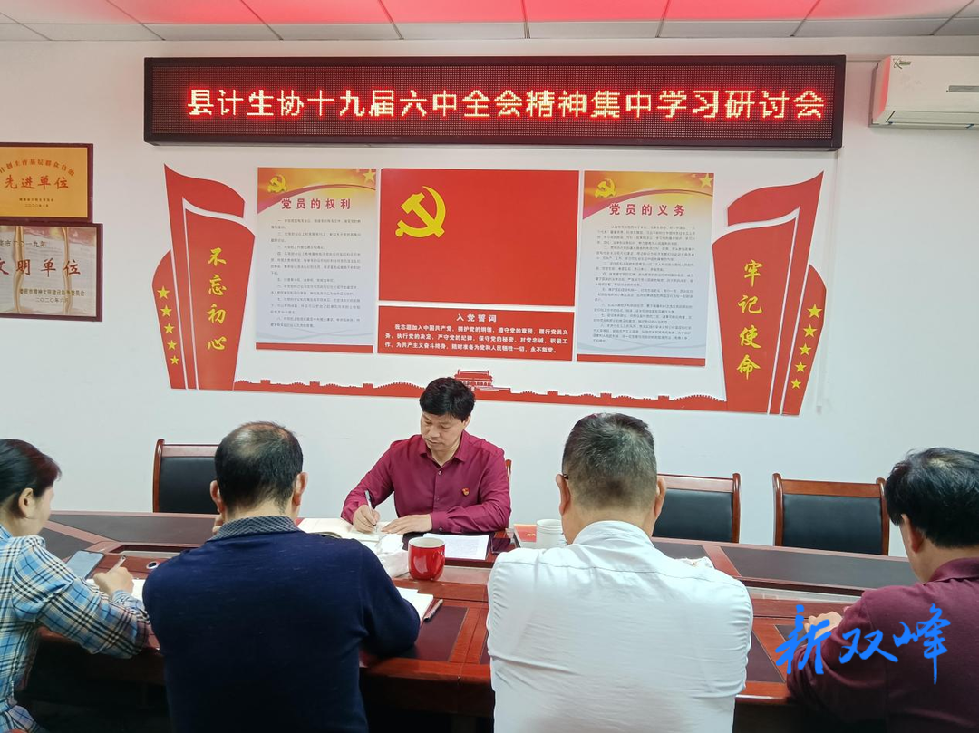 县计生协学习贯彻党的十九届六中全会精神