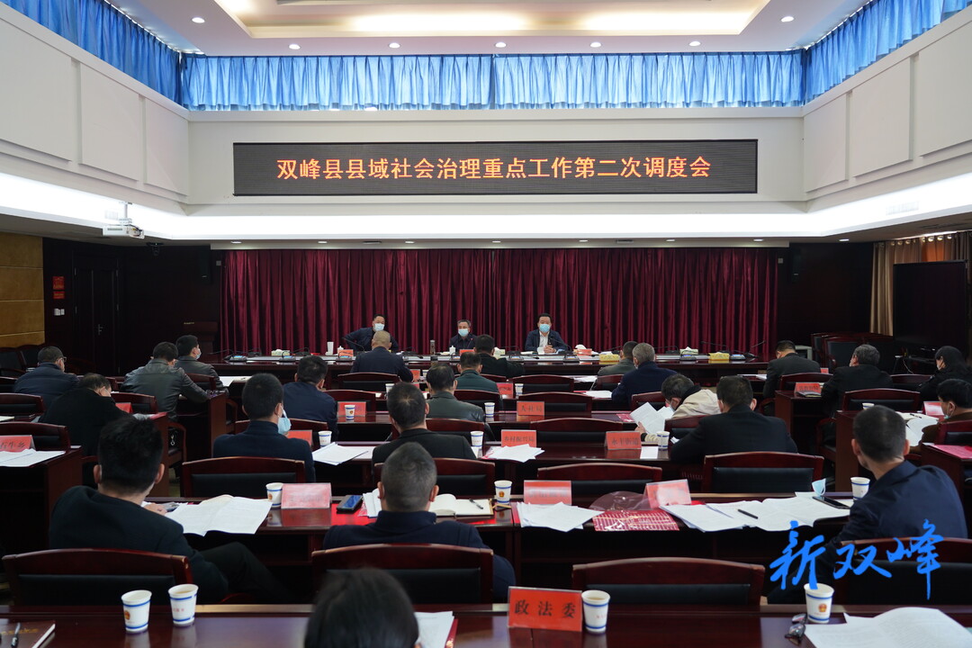 双峰县召开县域社会治理重点工作第二次调度会