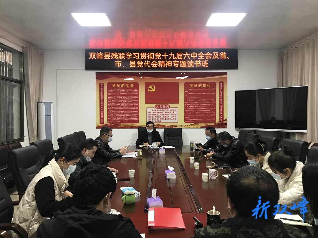 县残联举行学习贯彻党的十九届六中全会精神专题读书班