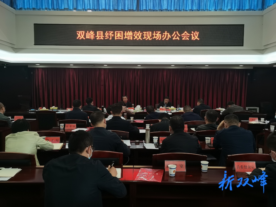 彭石清主持召开双峰县纾困增效现场办公会：坚定信心 推动高质量发展  努力占领技术高地和市场高地