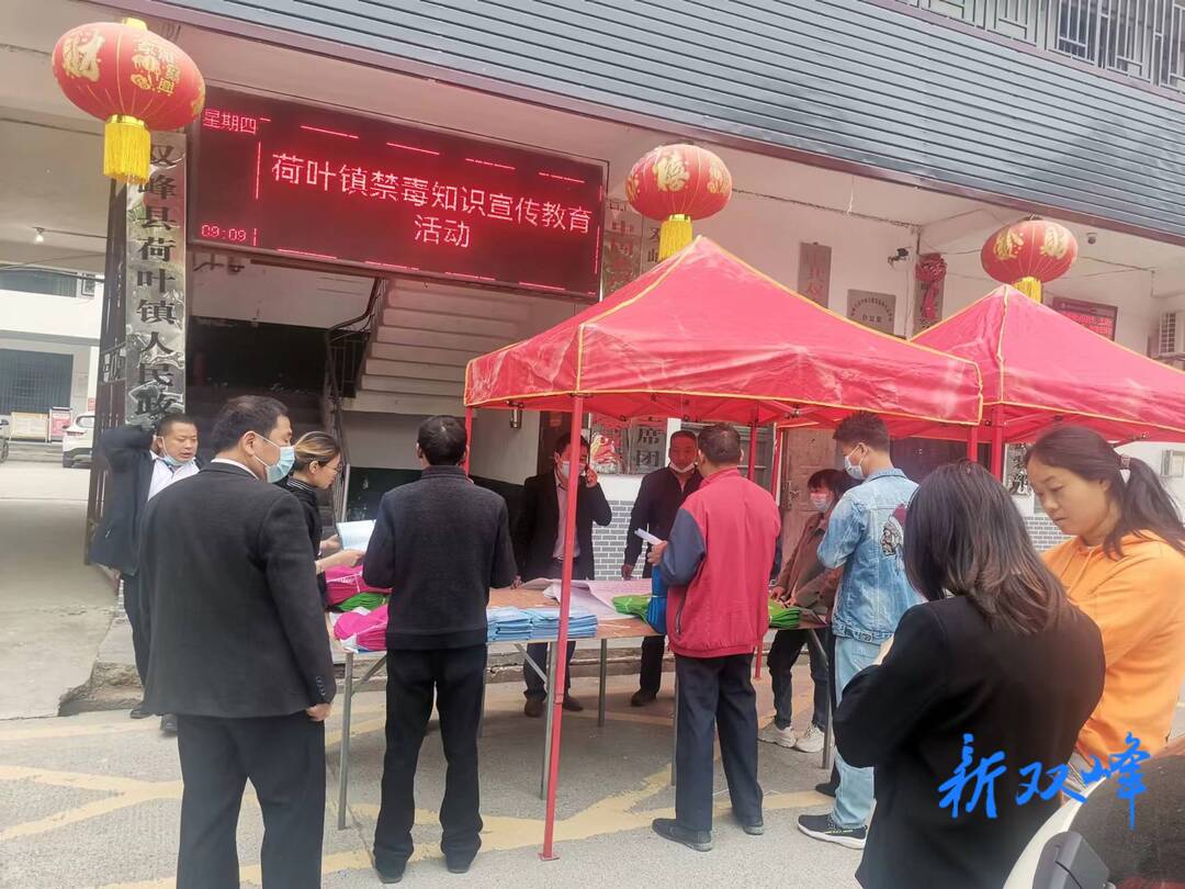 荷叶镇常态化开展禁毒宣传活动