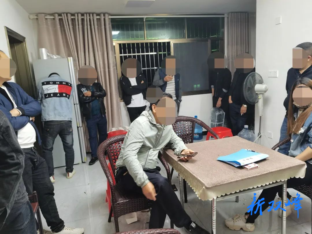 杏子派出所成功端掉一个赌博窝点