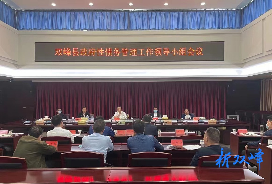 彭石清主持召开双峰县政府性债务管理工作领导小组会议