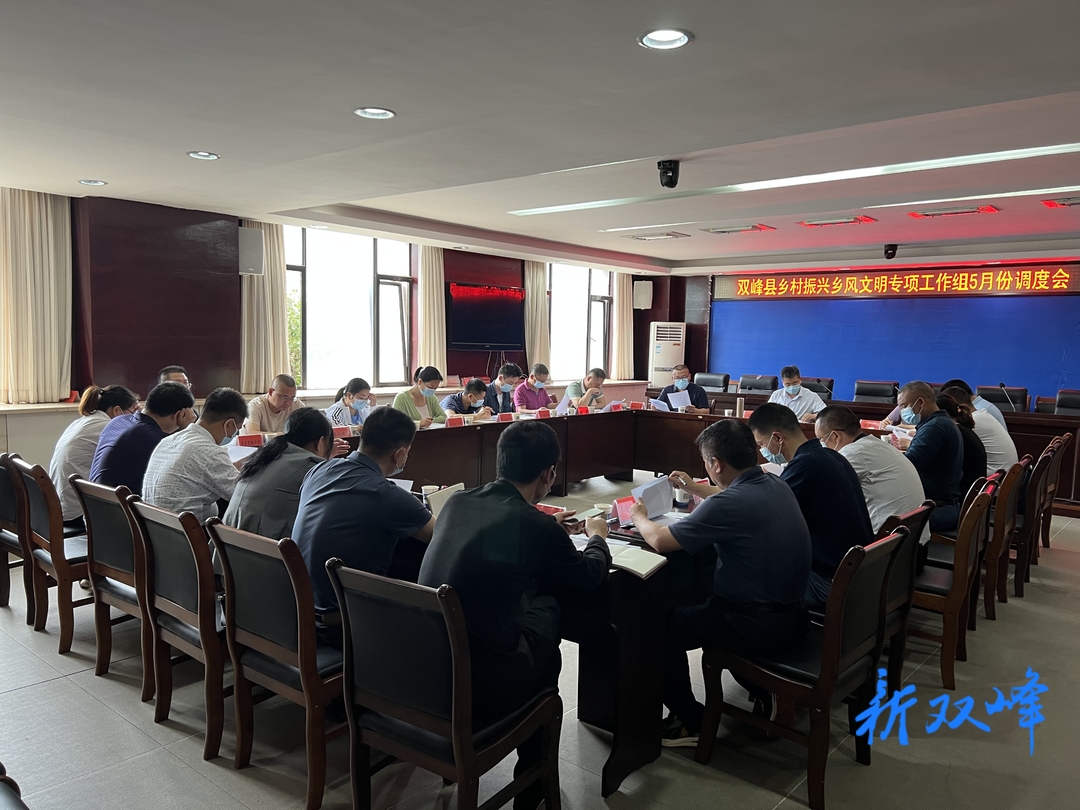 双峰县召开乡村振兴乡风文明专项工作组5月份调度会