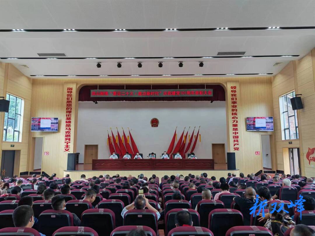 喜迎二十大，建功新时代——洪山殿镇隆重集会庆祝建党101周年