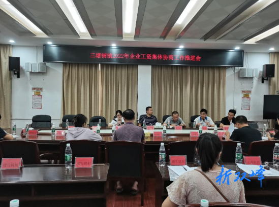三塘铺镇召开2022年企业工资集体协商工作会议