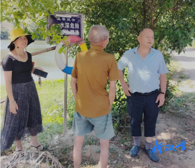 杏子中心学校：预防溺水，村校联合保平安