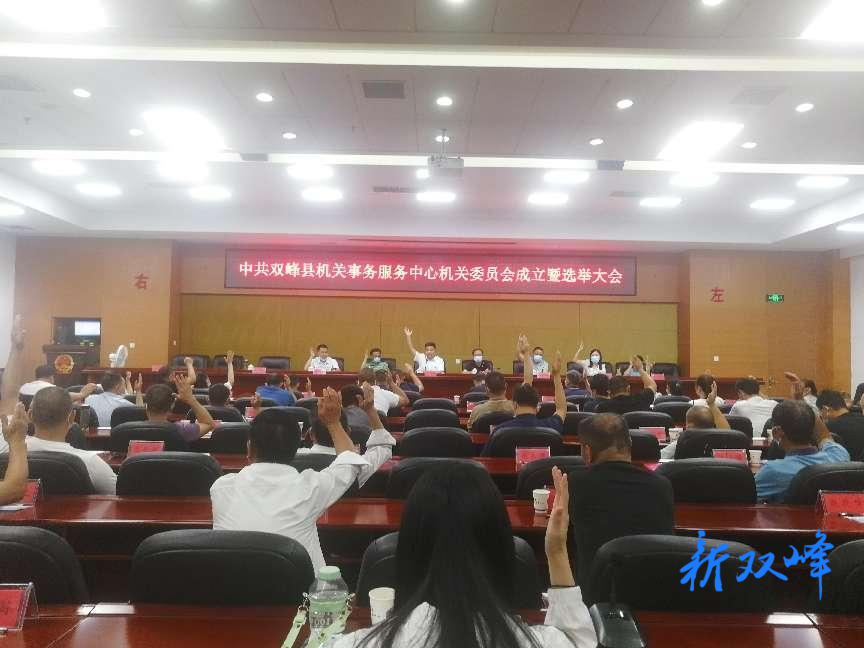 中共双峰县机关事务服务中心机关委员会成立
