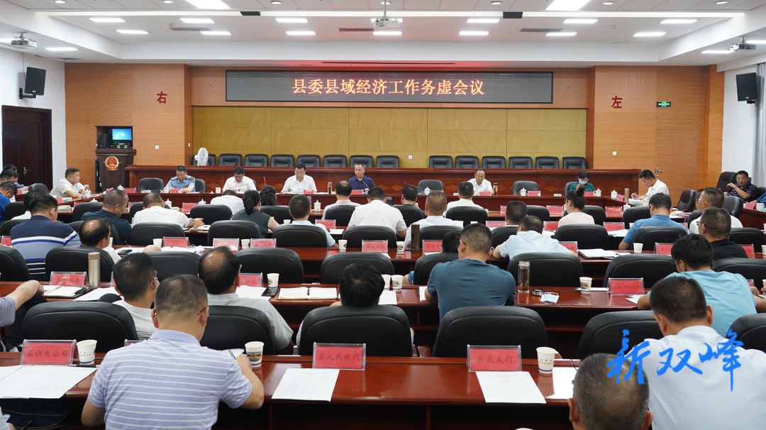 彭石清主持召开双峰县委县域经济工作务虚会