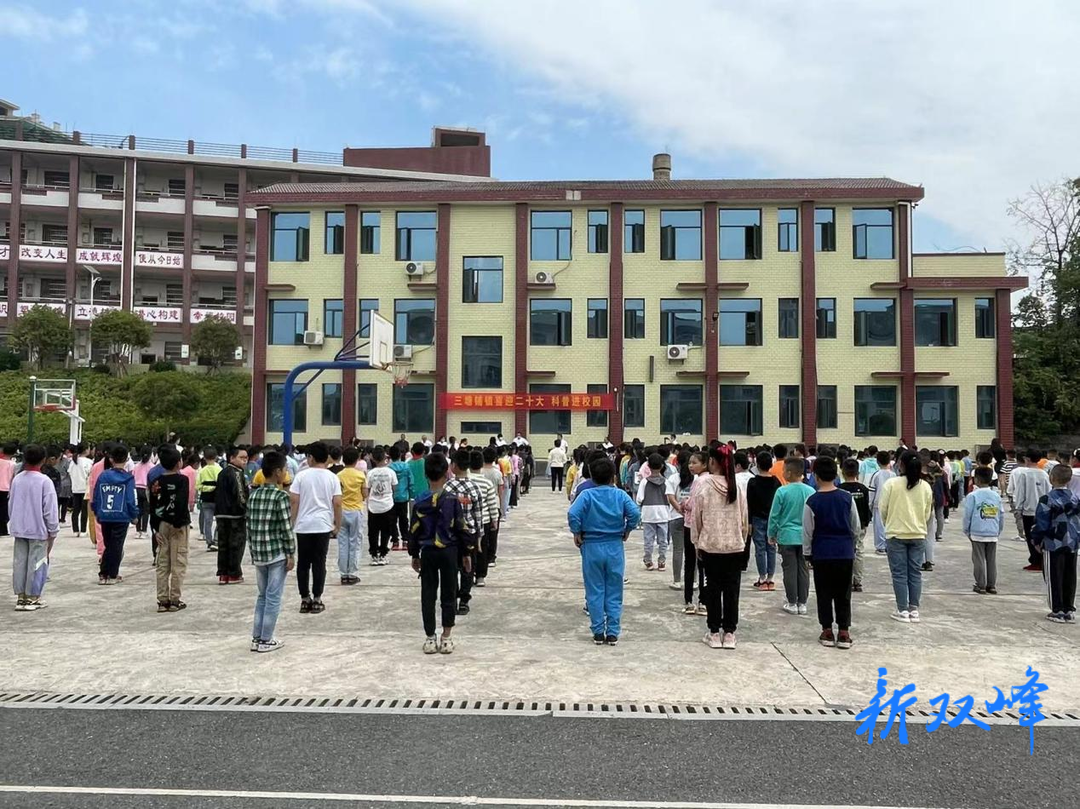 喜迎二十大 | 三塘铺镇开展“喜迎二十大 科普进校园”活动