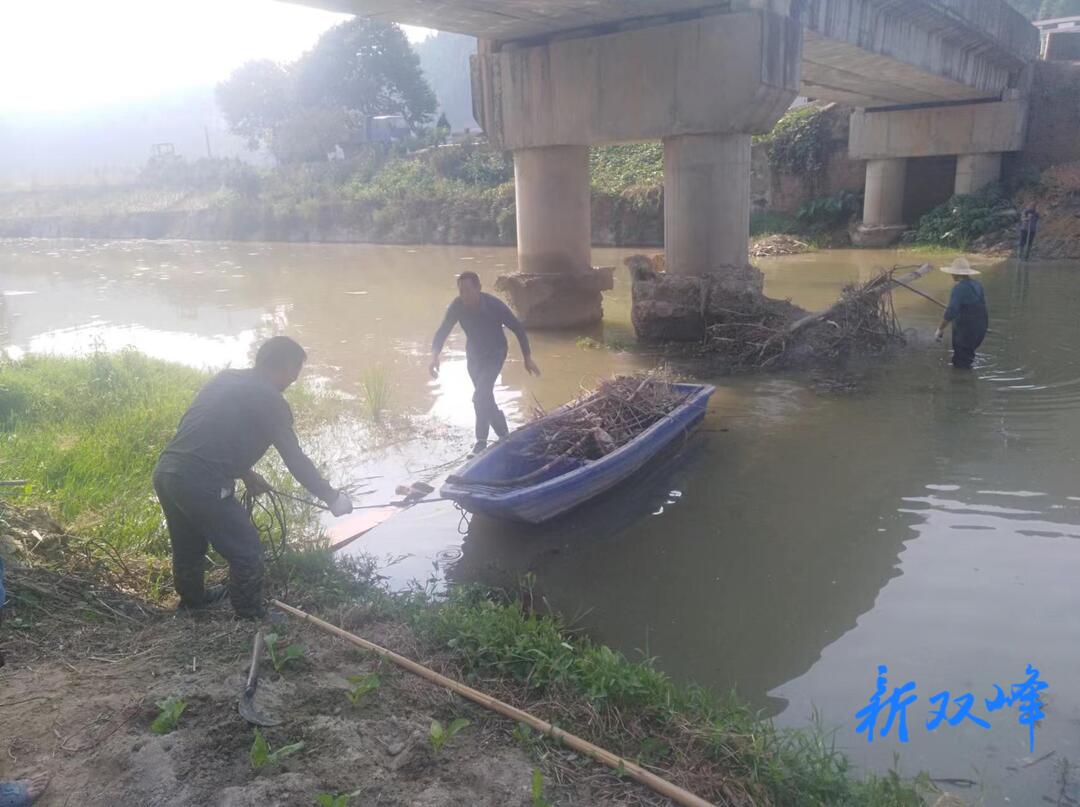 荷叶镇开展净河行动