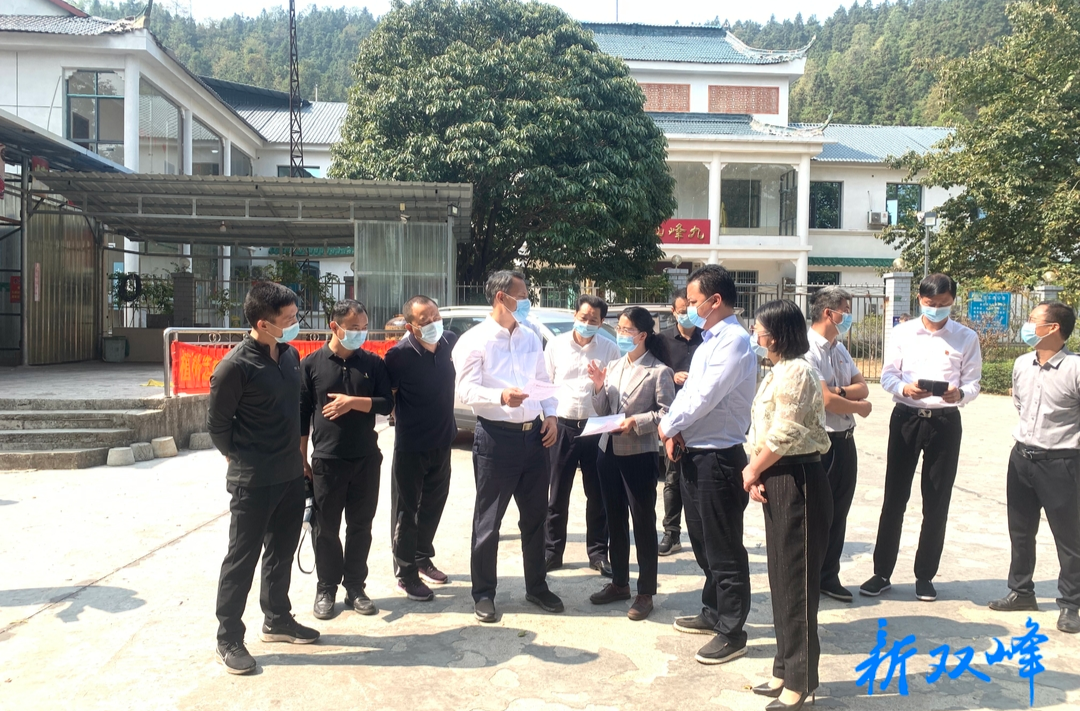 尹華凱來雙峰督查疫情防控、森林防火包保工作落實情況