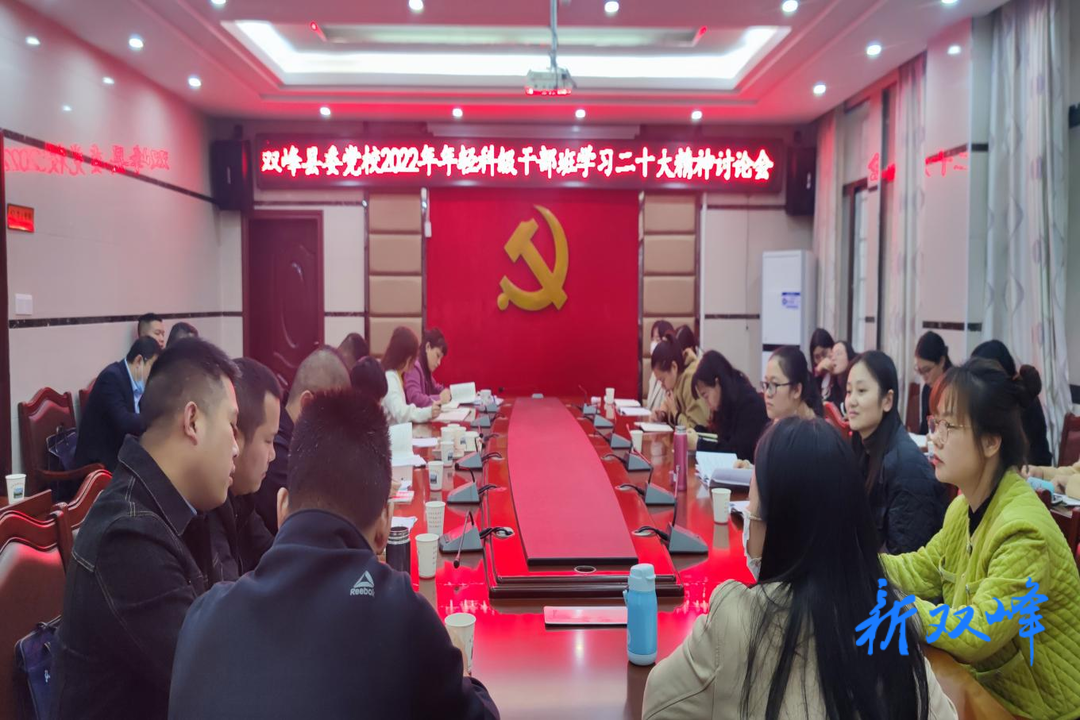 学习贯彻党的二十大精神 | 双峰县委党校2022年年轻科干班举行党的二十大精神学习研讨会