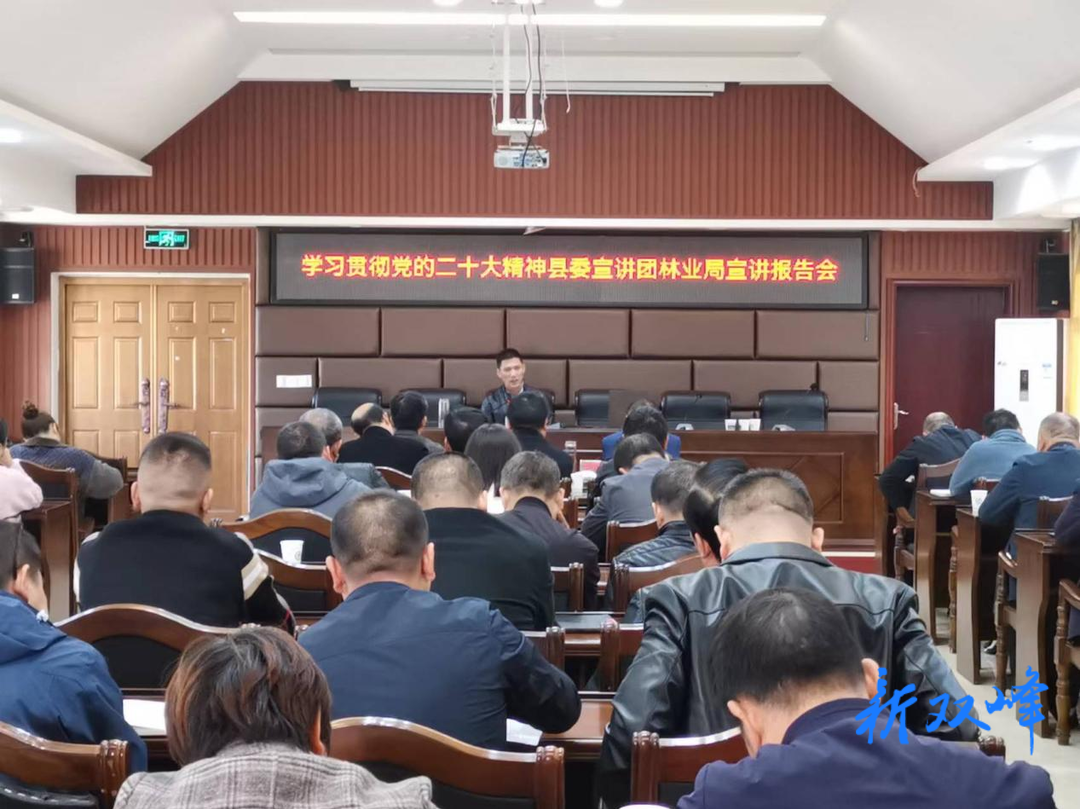 学习贯彻党的二十大精神 |双峰县林业局举行党的二十大精神宣讲报告会