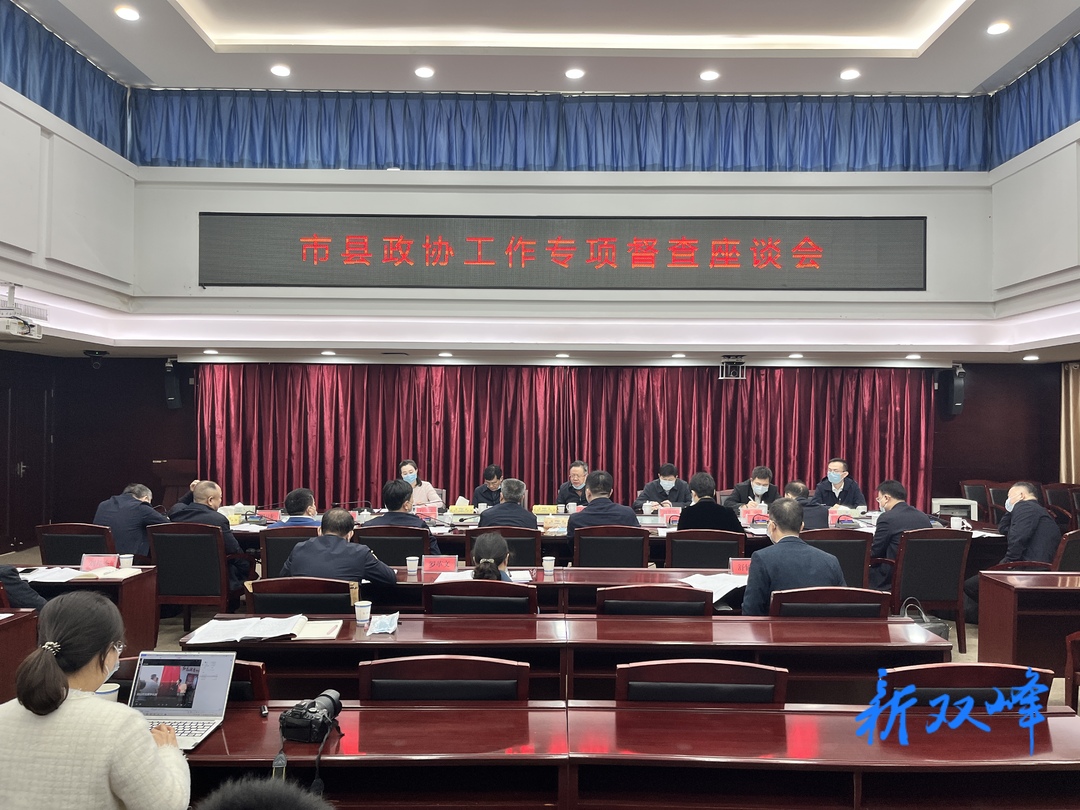 易鵬飛來雙峰開展市縣政協工作專項督查