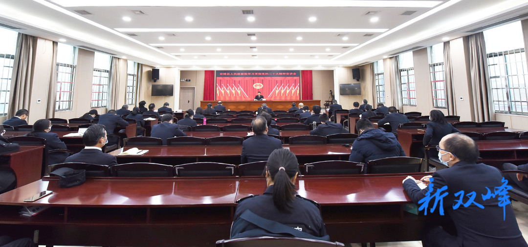 以党的二十大精神引领检察工作高质量发展——双峰县检察院召开党的二十大精神宣讲会