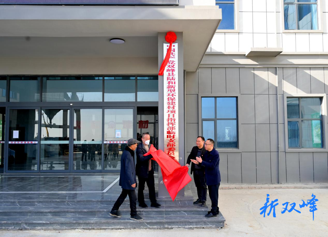 让党旗在项目一线飘扬——双峰县陆和新型环保建材项目指挥部临时党支部正式成立