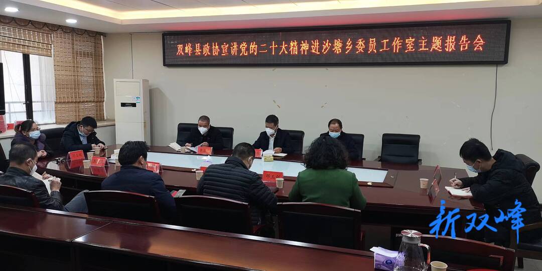 县领导到沙塘乡政协委员工作室宣讲党的二十大精神