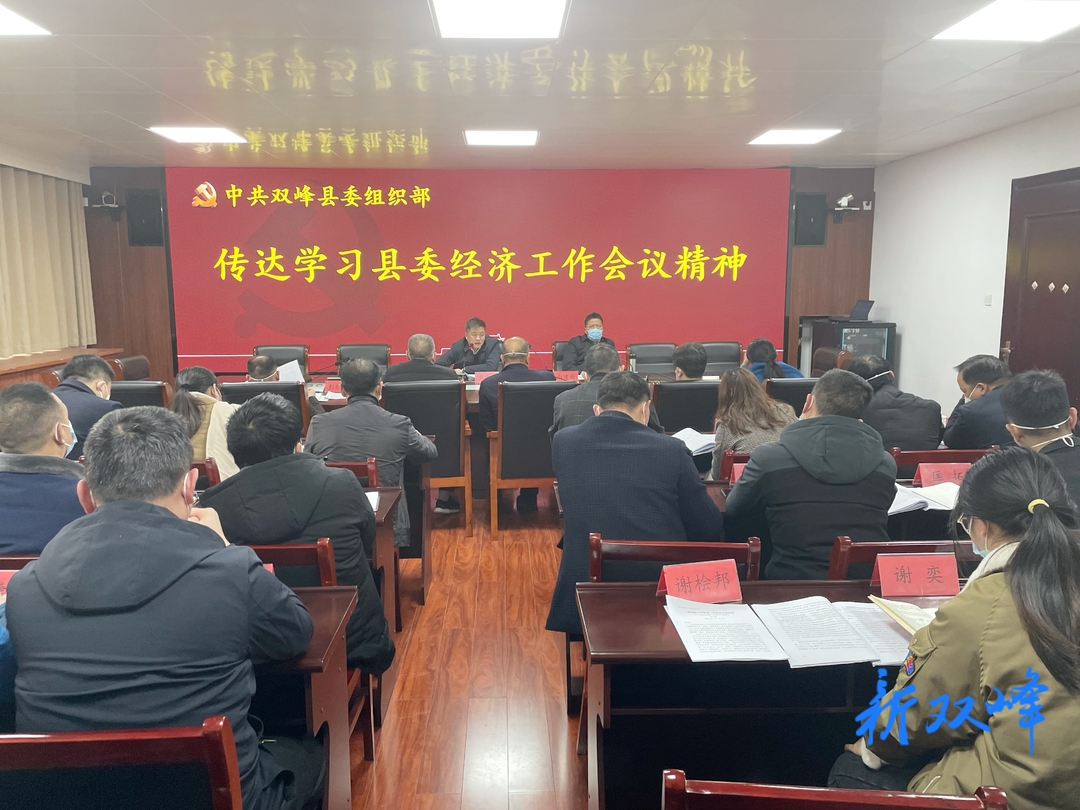 县委组织部传达学习县委经济工作会议精神