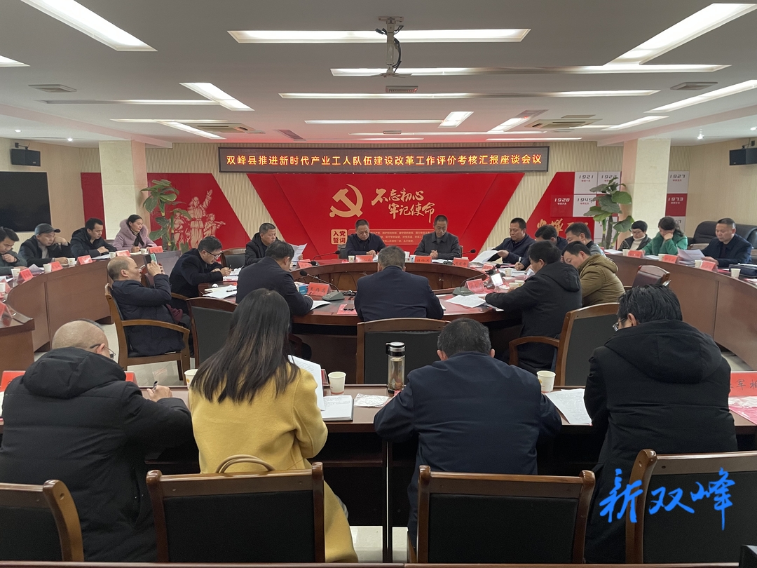 市推进新时代产业工人队伍建设改革协调小组来双峰开展评价考核工作