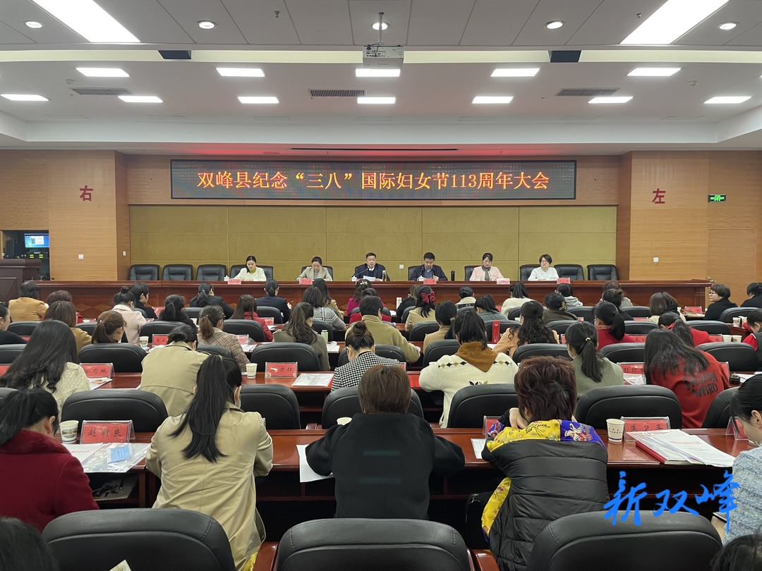 双峰县召开纪念“三八”国际妇女节113周年大会