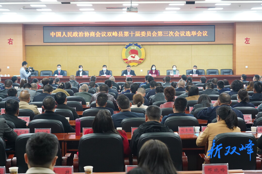 政协双峰县第十届委员会第三次会议召开选举大会