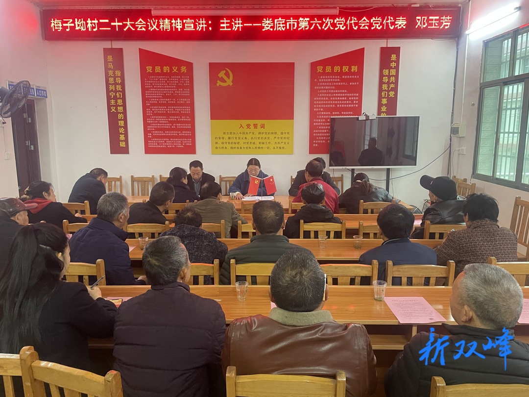 双峰县职业中专学校：党代表宣讲二十大，凝聚乡村振兴的奋进力量