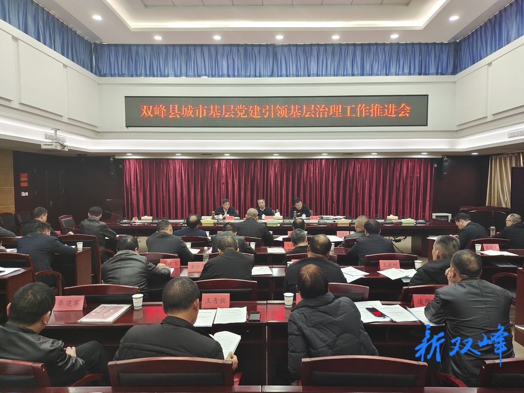 雙峰縣召開城市基層黨建引領基層治理工作推進會