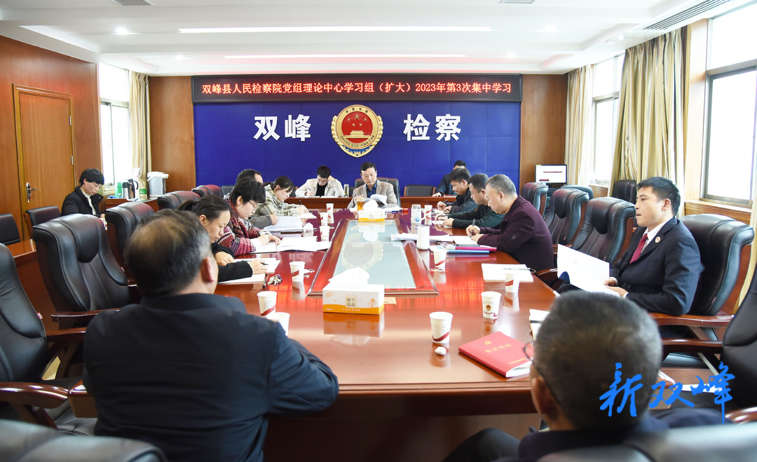 抓落实，求实效，谱新篇——双峰县人民检察院召开党组会贯彻落实全市检察长会议精神
