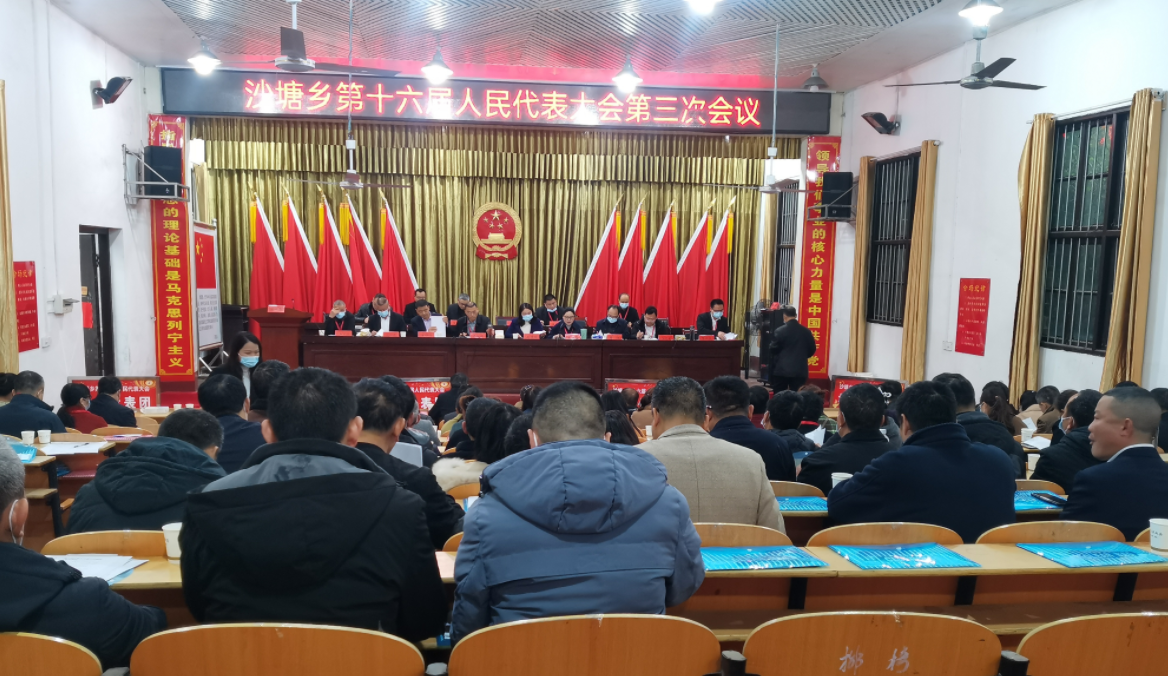 沙塘乡召开第十六届人民代表大会第三次会议