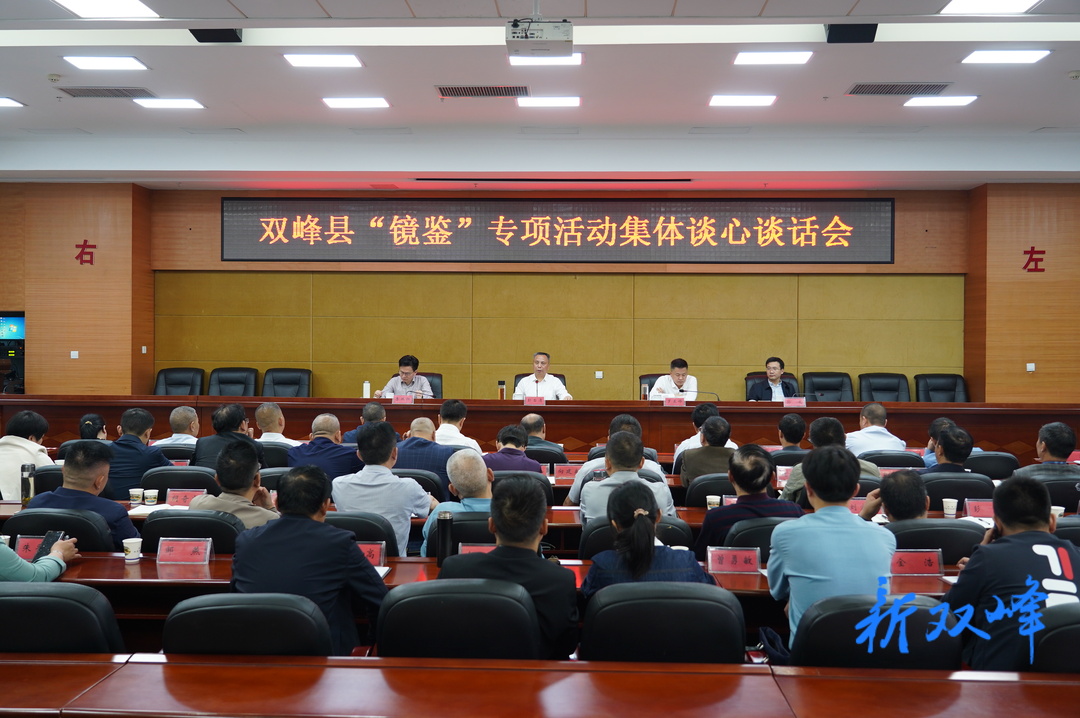 双峰县召开“镜鉴”专项活动集体谈心谈话会 彭石清：以案为镜 引以为鉴 坚定不移纵深推进全面从严治党