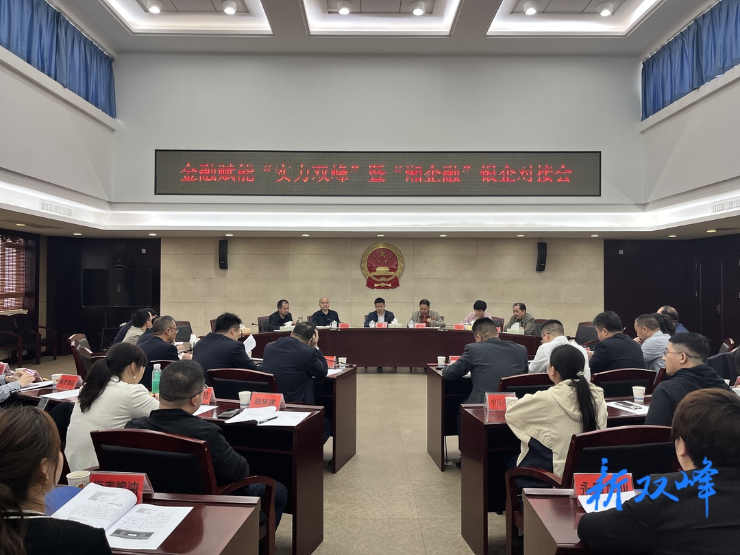 双峰召开金融赋能“实力双峰”暨“湘企融”银企对接会：签约金额7.62亿元